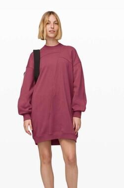 Lululemon Broken Beats Sweater Dress Plumful Size Medium
